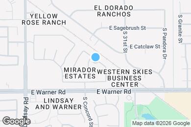 Map image of the property - 1087 E Appaloosa Rd