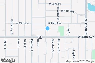 Map image of the property - 6560 W 44th Pl
