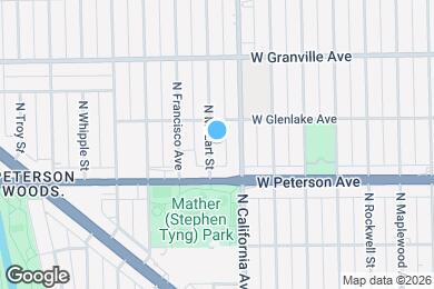 Map image of the property - 6037 N Mozart St