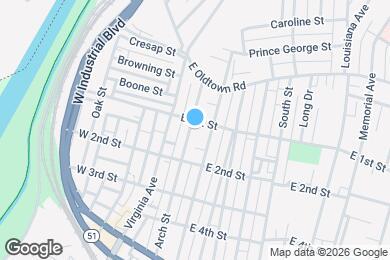 Map image of the property - 106 Arch St