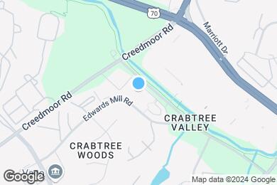 Map image of the property - Creekside at Crabtree