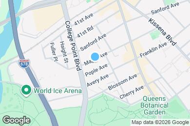 Map image of the property - 132-36 Maple Ave