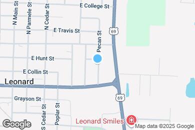 Map image of the property - 101 N Pecan St