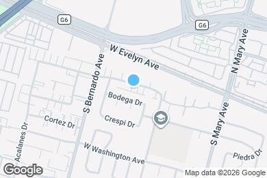 Map image of the property - 1156 Ayala Dr