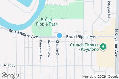 Map image of the property - 1705 Broad Ripple Ave