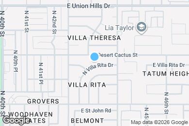 Map image of the property - 18042 N Villa Rita Dr