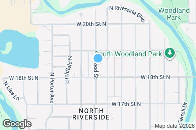 Map image of the property - 1928 N Hood St