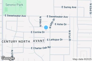 Map image of the property - 5948 E Corrine Dr