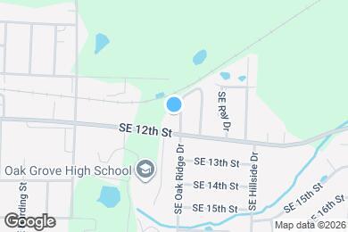 Map image of the property - 1106 SE Oak Ridge Dr