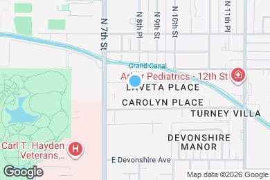Map image of the property - 817 E Roma Ave