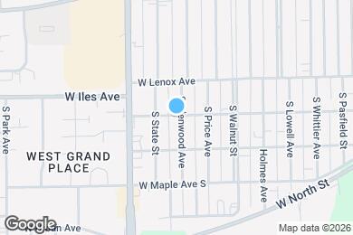 Map image of the property - 814 W Highland Ave