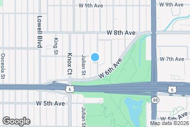 Map image of the property - 657 Irving St