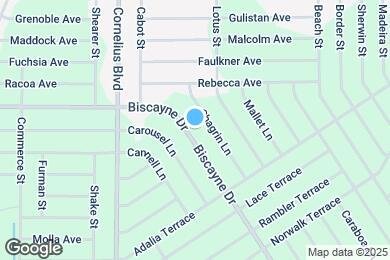 Map image of the property - 1492 Biscayne Dr