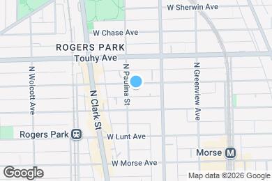 Map image of the property - 1637 W Estes Ave