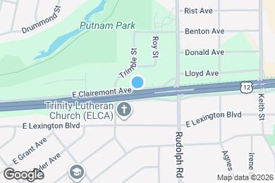 Map image of the property - 1422 E Clairemont Ave