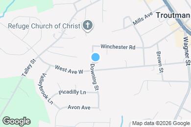 Map image of the property - 127 Downing St