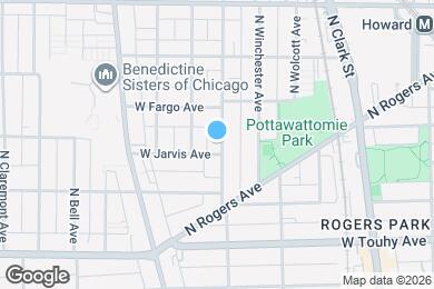 Map image of the property - 7350 N Damen Ave