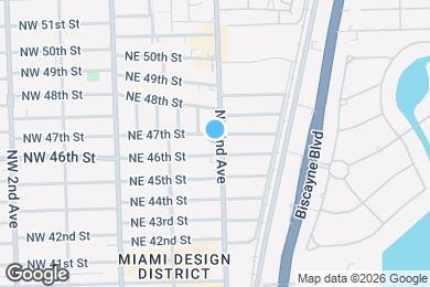 Map image of the property - 4670 NE 2nd Ave