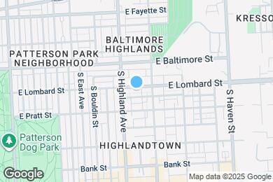 Map image of the property - 3429 E Lombard St