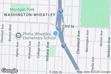 Map image of the property - 3421 E 24th St