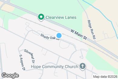 Map image of the property - 1968 Shady Oak Dr
