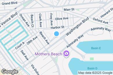 Map image of the property - Washington Blvd. Marina Apartments - near ...