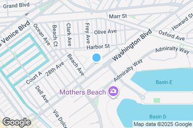 Map image of the property - Washington Blvd. Marina Apartments - near Abbot Kinney!