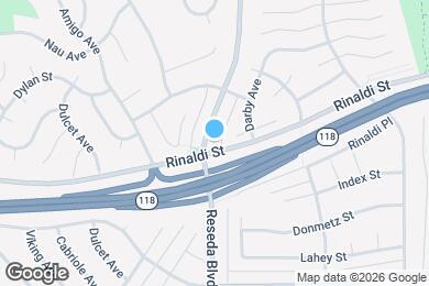 Map image of the property - 11326 Reseda Blvd