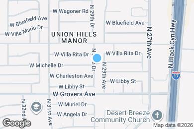 Map image of the property - 18001 N 29th Dr