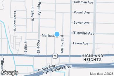 Map image of the property - 710 Hudson St