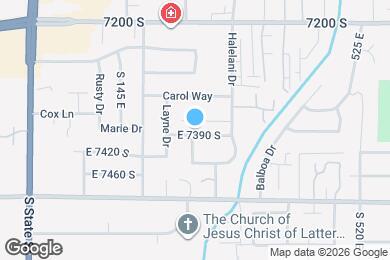 Map image of the property - 245 E 7390 S