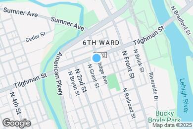 Map image of the property - 636 Ridge Ave