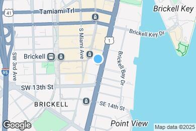 Map image of the property - 1060 Brickell Ave