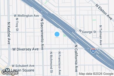 Map image of the property - 2836 N Francisco Ave