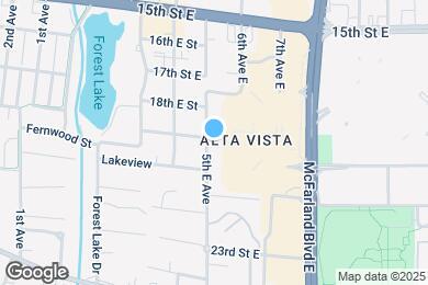 Map image of the property - 1901 5th Ave E