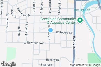 Map image of the property - 610 W Rogers Ave