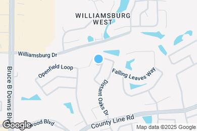 Map image of the property - 1617 Broken Branch Dr