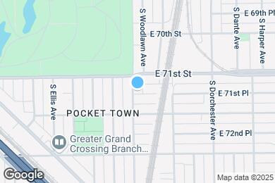 Map image of the property - 7125 S Woodlawn Ave