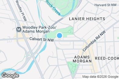 Map image of the property - 1957 1/2 Calvert St NW