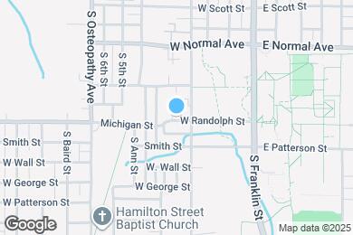 Map image of the property - 1007 S Sheridan St