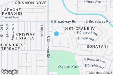 Map image of the property - 10036 E Capri Ave
