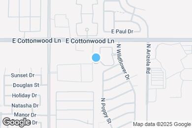 Map image of the property - 1550 N Desert Willow St