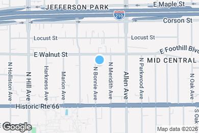 Map image of the property - 152 N Bonnie Ave