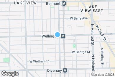 Map image of the property - 2950 N Sheffield Ave