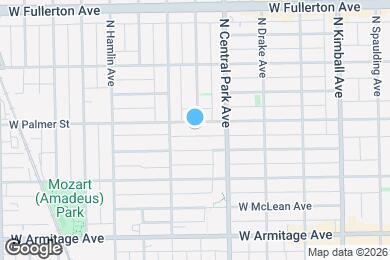 Map image of the property - 3633 W Palmer St