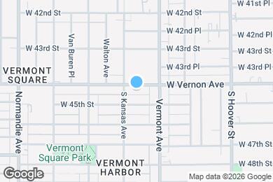 Map image of the property - 1042 W Vernon Ave