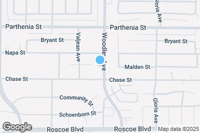 Map image of the property - 8533 Woodley Ave