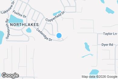 Map image of the property - 2809 Cedaridge Dr