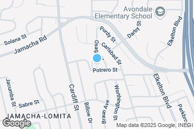 Map image of the property - 8610 Potrero St