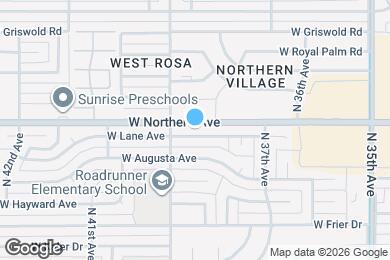 Map image of the property - 3828 W Lane Ave